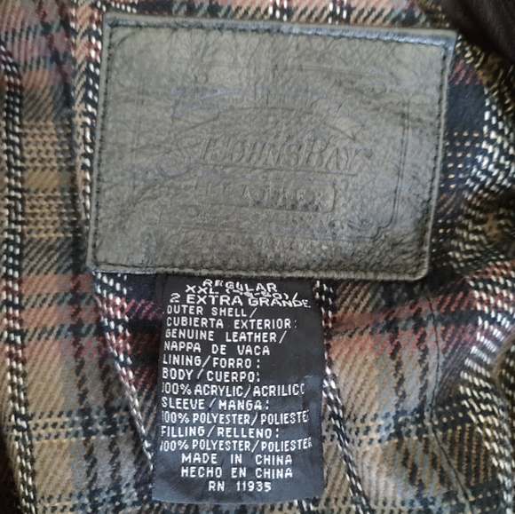 St John's Bay 2 XL leather jacket XXL - Picture 3 of 7